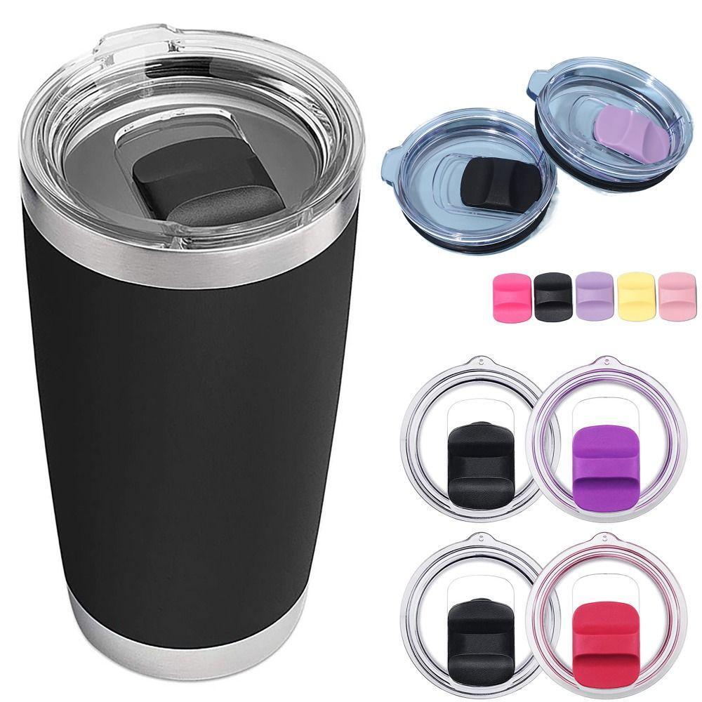 30/20 Oz Splash Spill Proof Magnetic Slider Lid for Yeti Rambler Tumbler Cup S