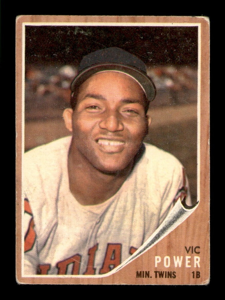 1962 Topps Set Break #445 Vic Power VG *OBGcards*
