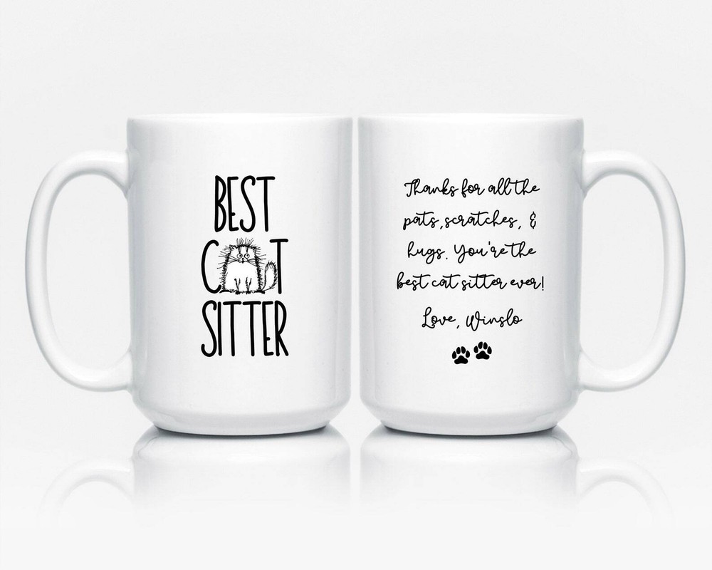 Personalized Cat Sitter Mug - Perfect Gift for Pet Lovers
