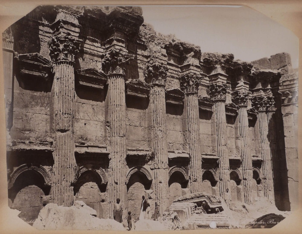 [LEBANON] Album with 39 Original Albumen Studio Photos. Ca. 1880s-1890s