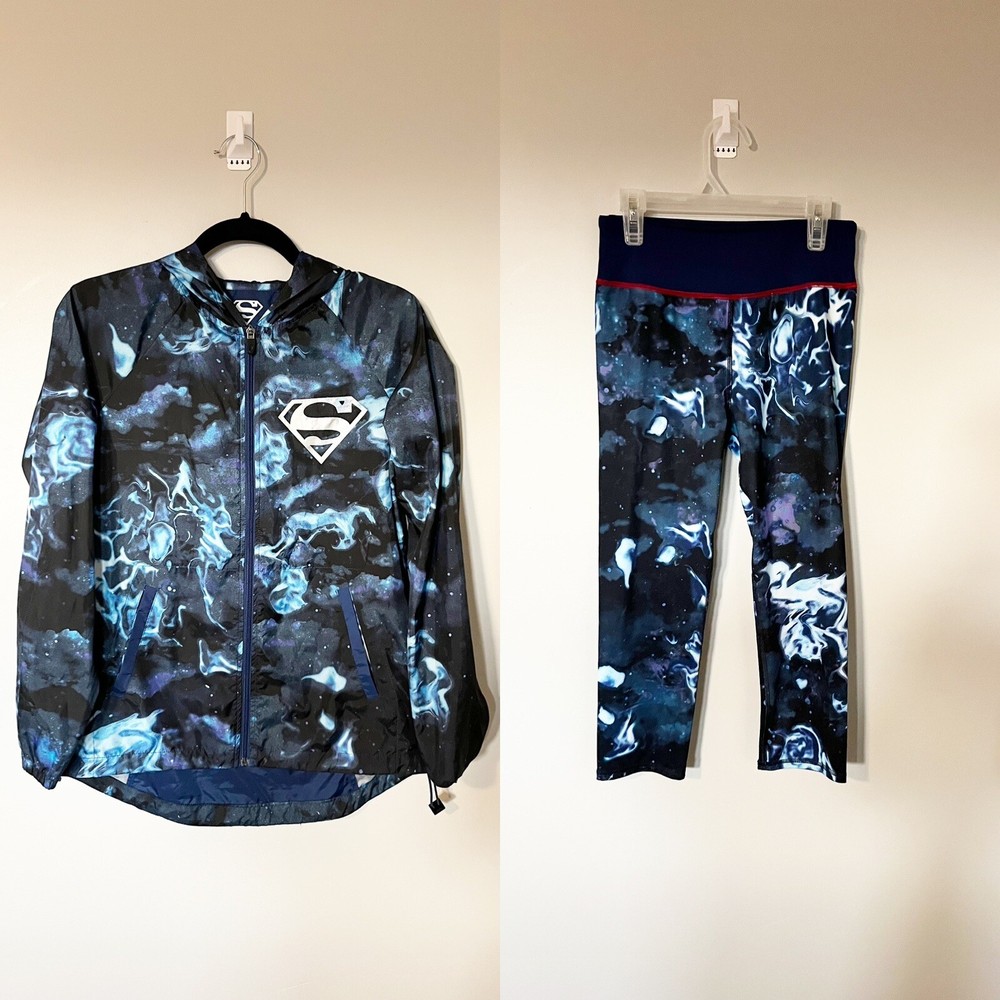 Disney her universe Superman track suit (jacket and leggings ) size medium
