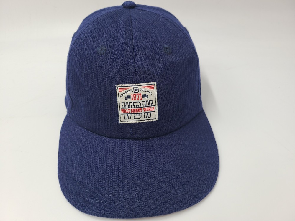 Vintage 1971 Disney World Adjustable Cotton Cap Blue for Men & Women