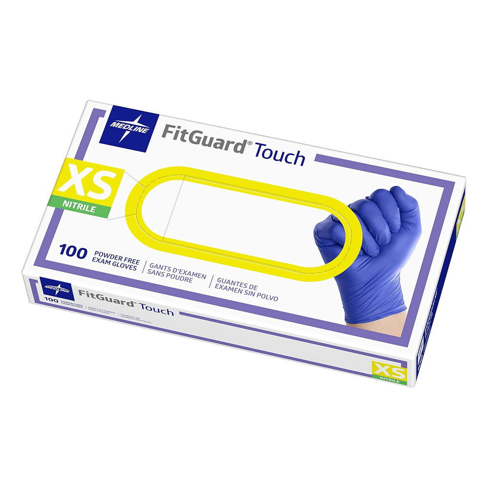 Touch Nitrile Exam Gloves - 100ct XS Powder-Free Disposable Latex-Free