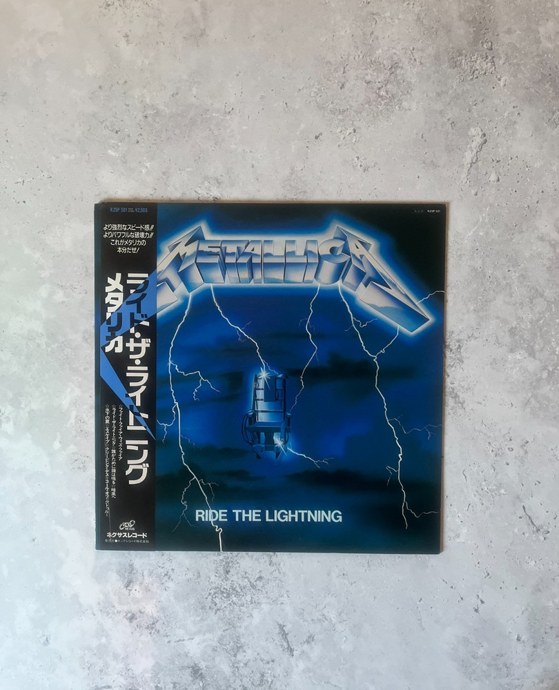 Metallica - Ride The Lightning (1984/Japan Press) - K25P-501 - Vinyl OBI