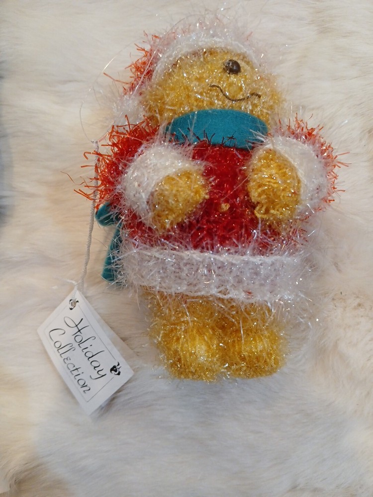 Disney Winnie the Pooh Holiday Collection Christmas Tinsel Ornament Vintage 2001