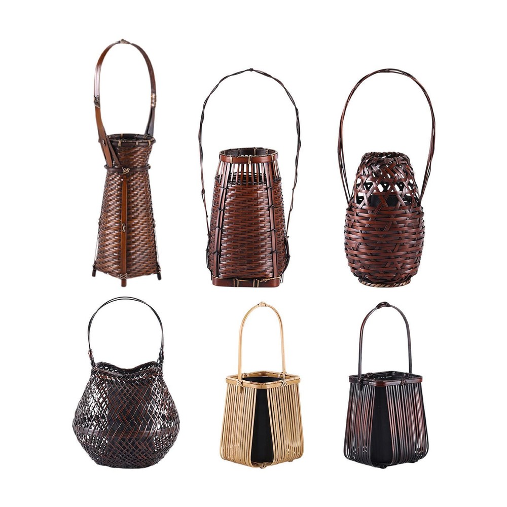 Bamboo Plant Vase Flowers Tub Decorative Flower Arrangement Container Flower