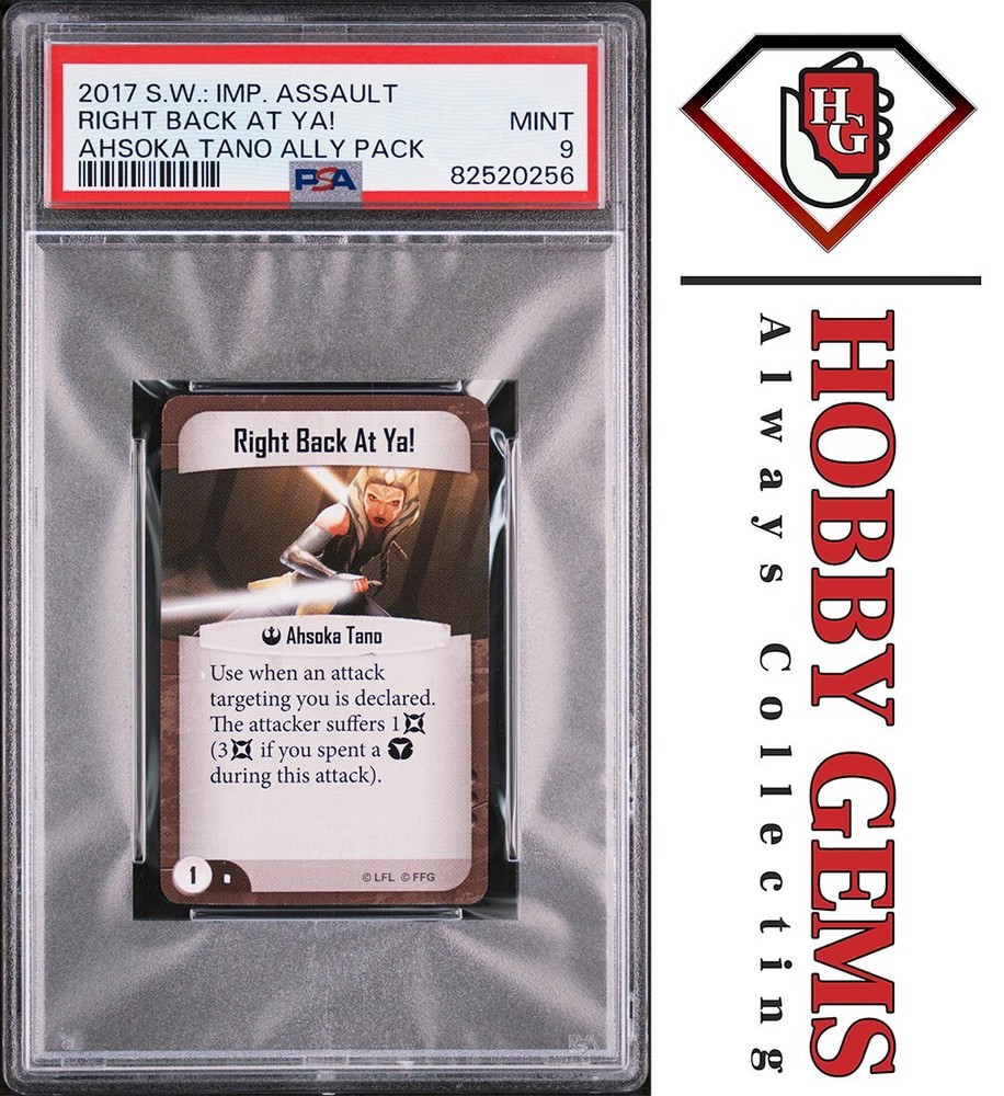 AHSOKA TANO PSA 9 2017 Fantasy Flight Games Star Wars Right Back at YA!