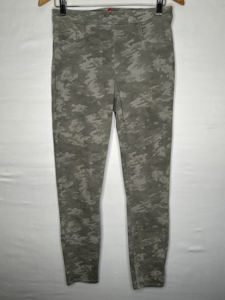 SPANX Jean-ish Ankle Pull On Leggings Stone Wash Camo Women's Size M