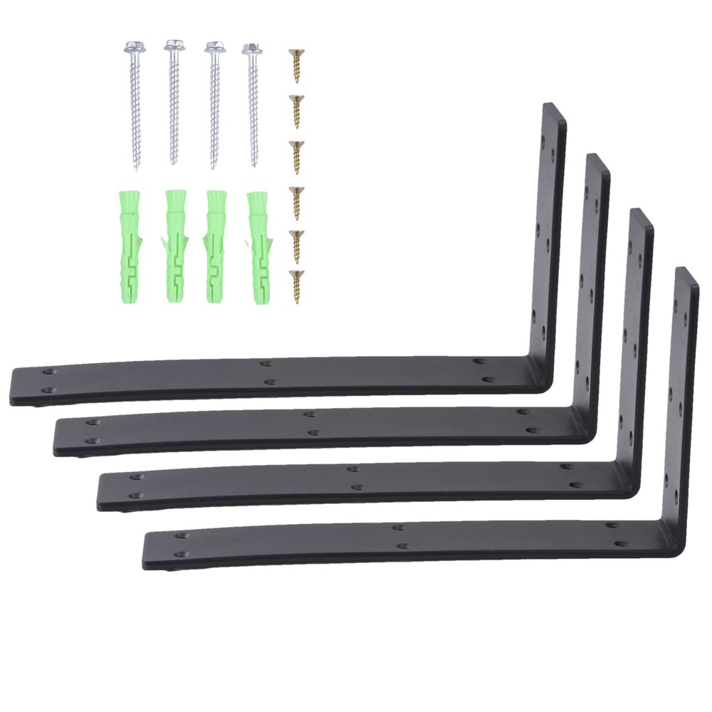 4-Pack Heavy Duty L-Shaped Countertop Support Brackets 12x6