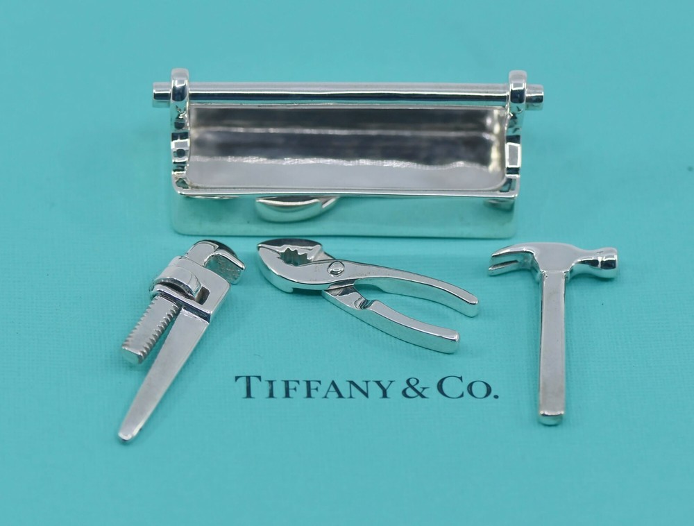 Tiffany & Co Sterling Silver Toolbox Set
