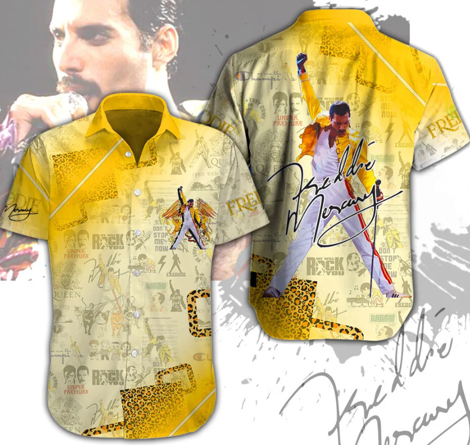 Freddie Mercury 3D Hawaiian Shirt Thank You For The Memories
