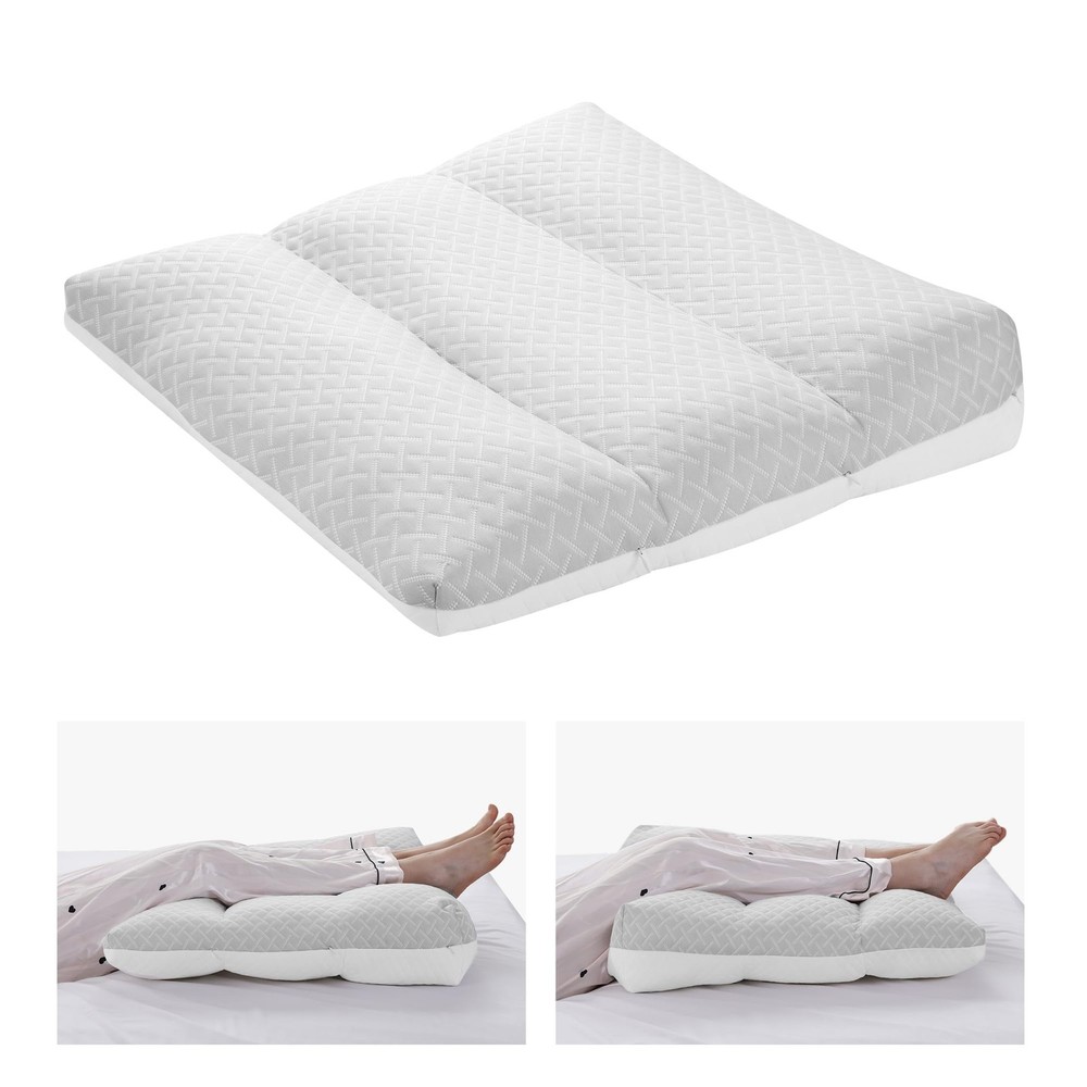 Leg Elevation Pillows, Triangle Height Adjustable Knee Wedge Pillow Bed Wedge