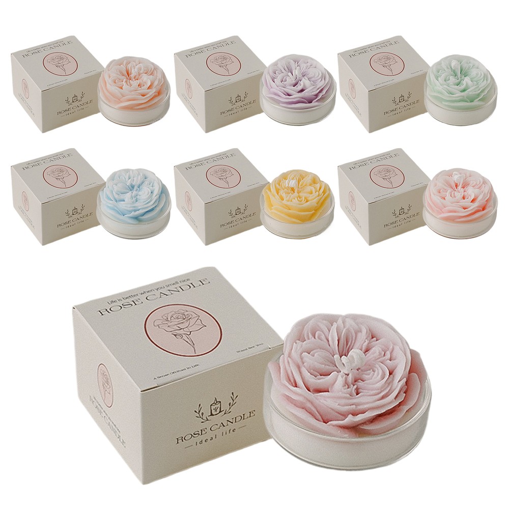 Scented Candles Soy Wax Rose Aromatherapy Candles Valentine's Day