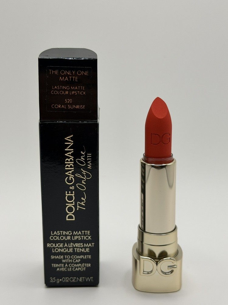 Dolce & Gabbana The Only One Matte Lipstick 520 Coral Sunrise D & G   NIB
