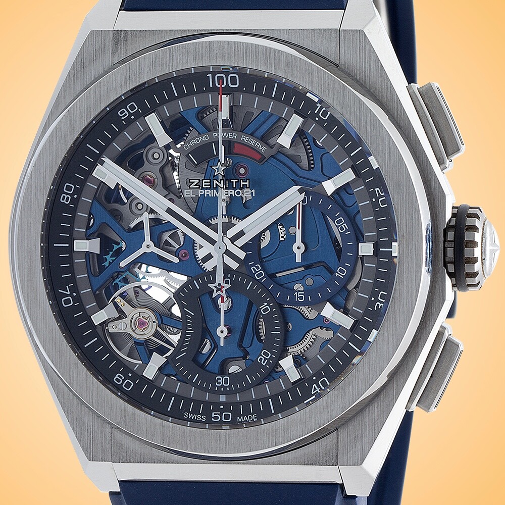 Zenith Defy El Primero 21 Skeleton Dial Automatic Chronograph Titanium Watch
