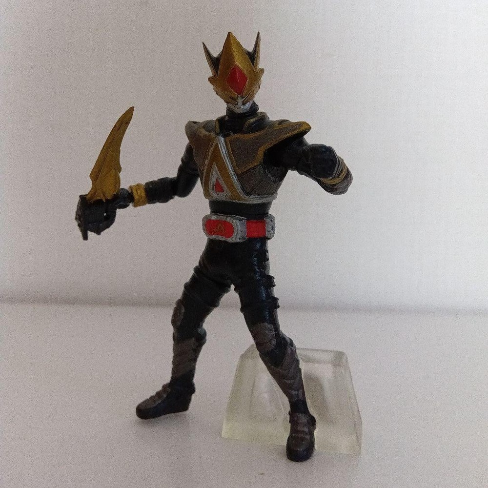 Kamen Rider Action Pose Grave Figurine With Mini Book Pre-Owned