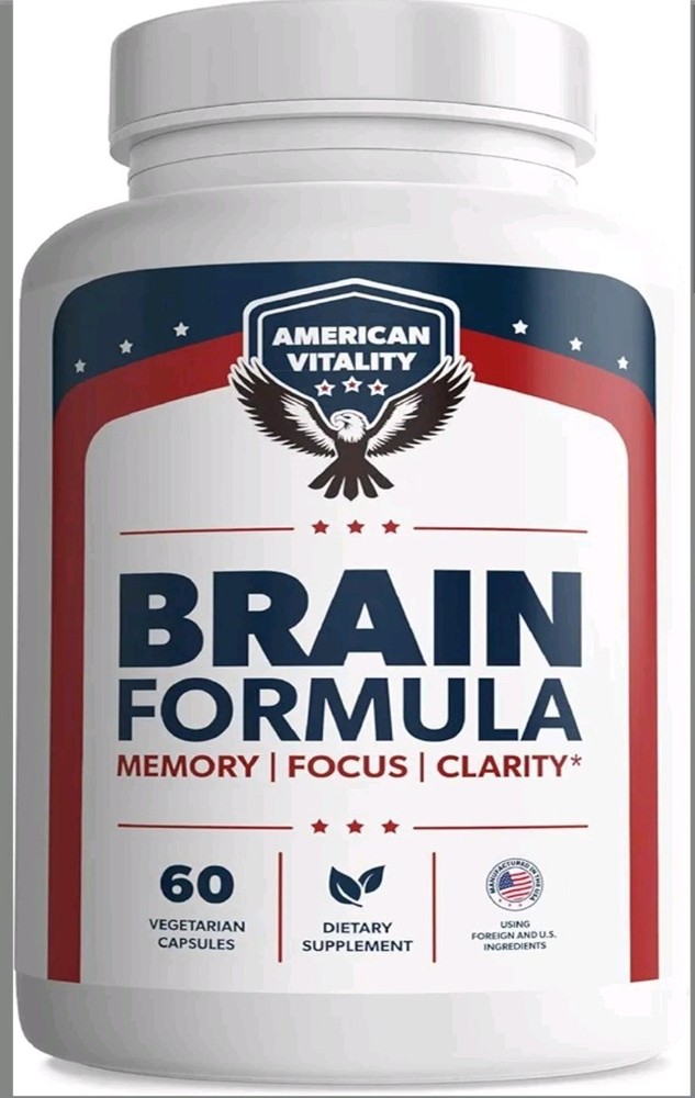 Brain Formula with Niacin Vitamin B6 & GABA 60 Capsules