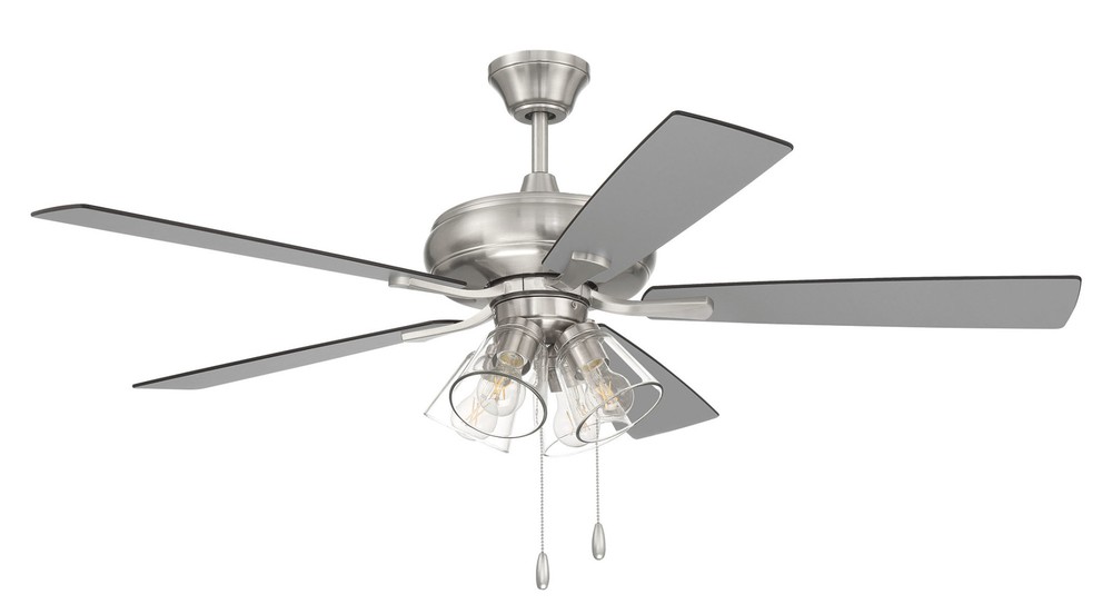 Craftmade Eos 52-Inch 5-Blade 4-Light LED Ceiling Fan in Brushed Nickel