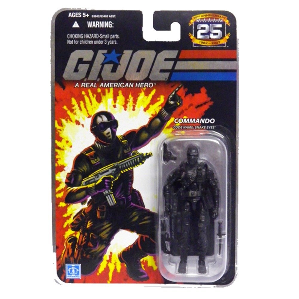 25th Anniversary GI Joe Snake Eyes Action Figure Wave 4  