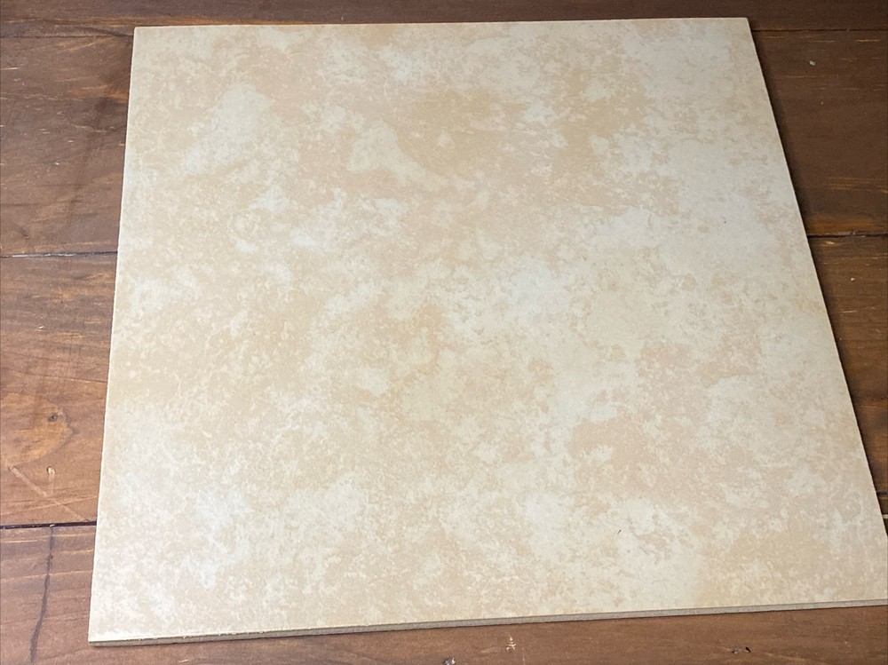 Italian Porcelain Ceramic Floor and Wall Tile in Sandy Beige - Small Sample Chip