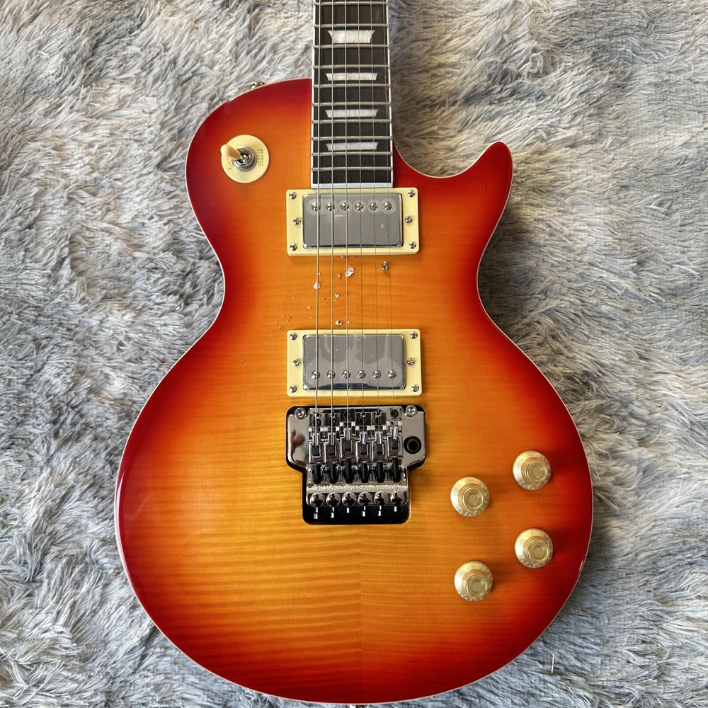USA WAREHOUSE LP Tiger Pattern Electric Guitar with Chrome Parts and Dual Humbucker Pickups