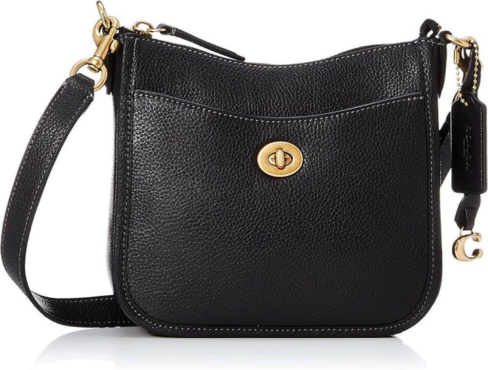 COACH CC390B4BK Black Shoulder Bag New Luxury Designer Handbag