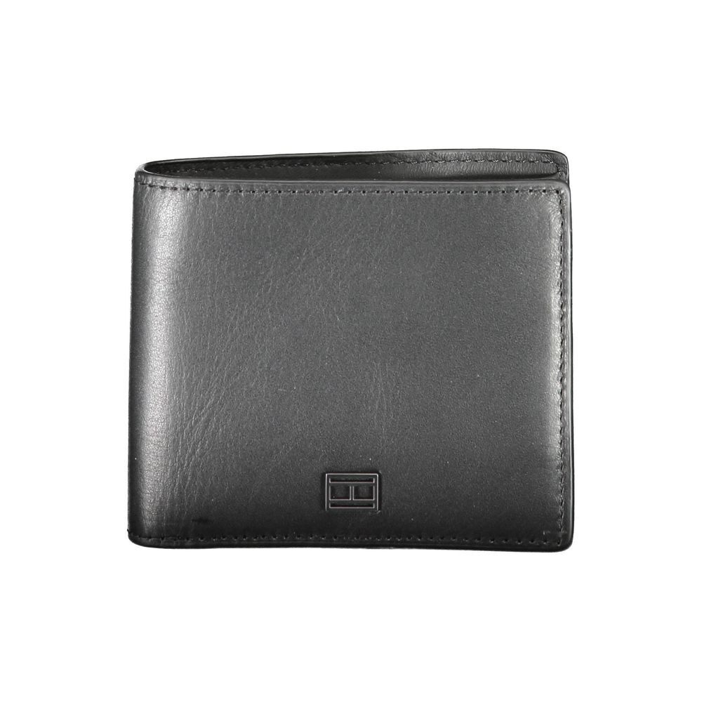 Tommy Hilfiger Mens Black Leather Wallet Stylish & Durable