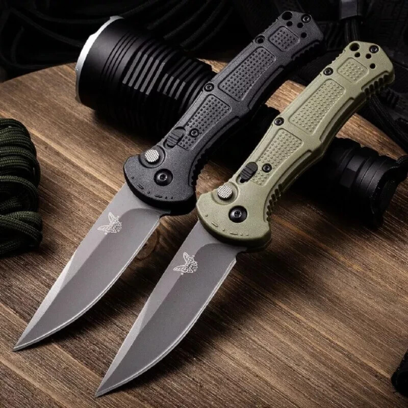 9070 D2 Steel Blade Fiberglass Handle Tactical Pocket Folding Knife EDC Tool