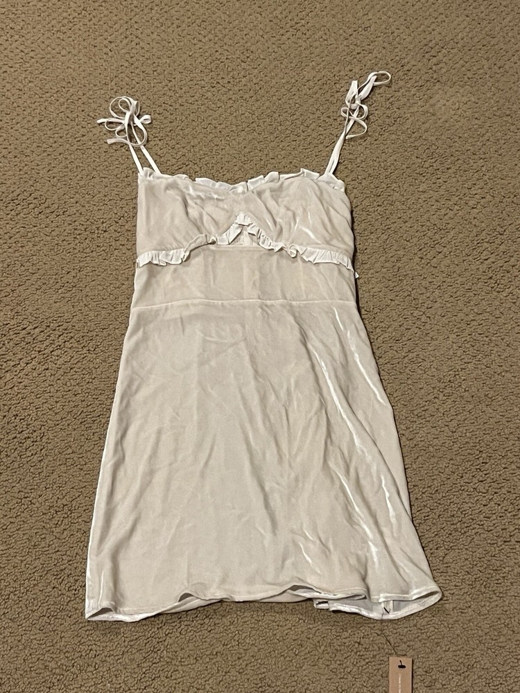 Reformation Bev Dress In Almond Sleeveless Mini Dress Women’s Size 2