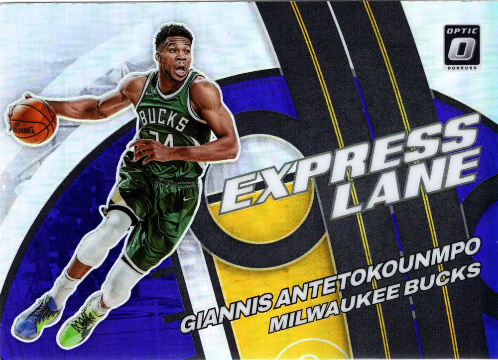 2021-22 Donruss Optic Express Lane Holo #3 Giannis Antetokounmpo
