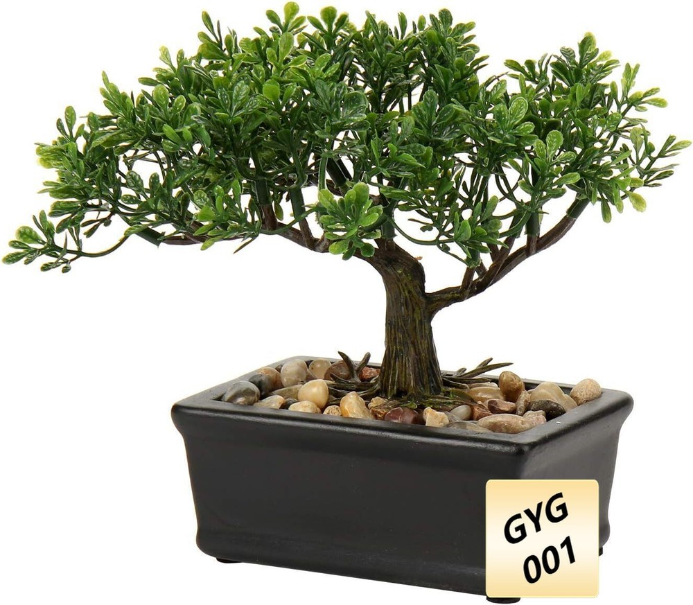 Mini Juniper Bonsai Artificial Tree in Ceramic Pot for Indoor Decor