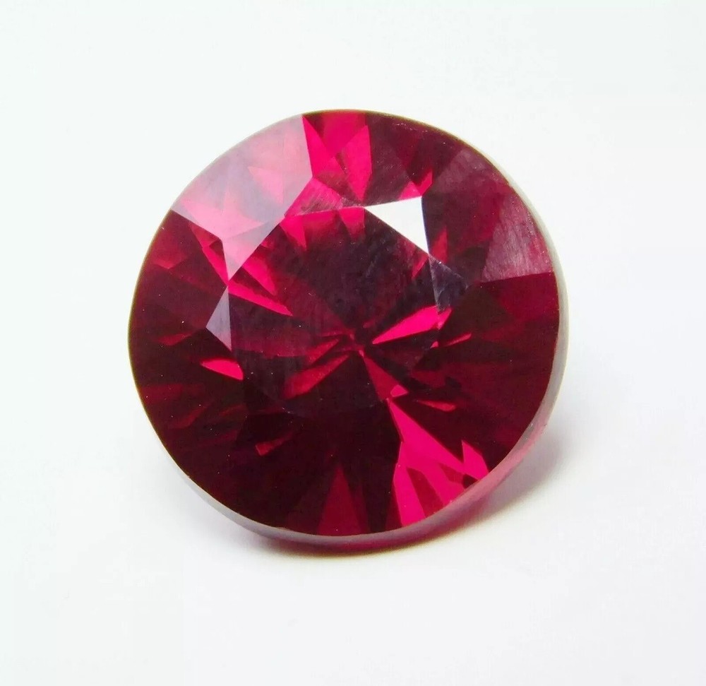 Natural Mozambique Red Ruby Round Cut Flawless 7.15 Ct Certified Loose Gemstone