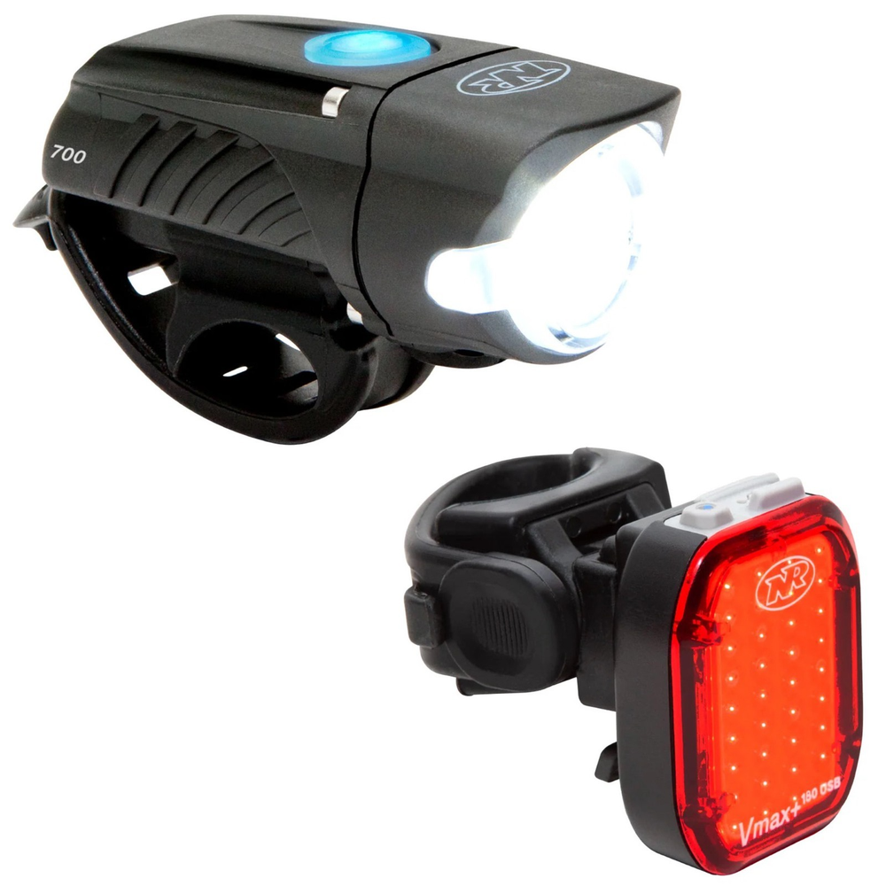 NiteRider Swift 700 Lumen Headlight Bike Light & Vmax+ 180 Taillight