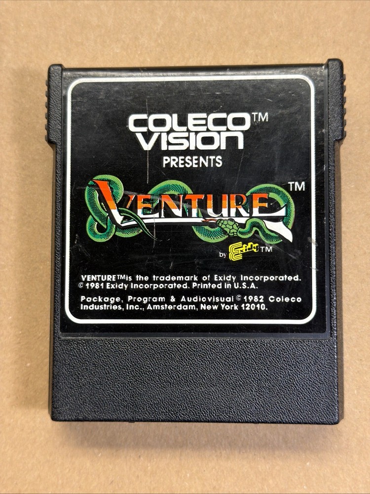 Venture for Colecovision Cart . Made USA 1982, Game Only