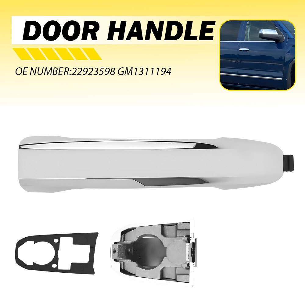 14-22 Chevy Silverado 1500 Front Right Door Handle Chrome 22923598