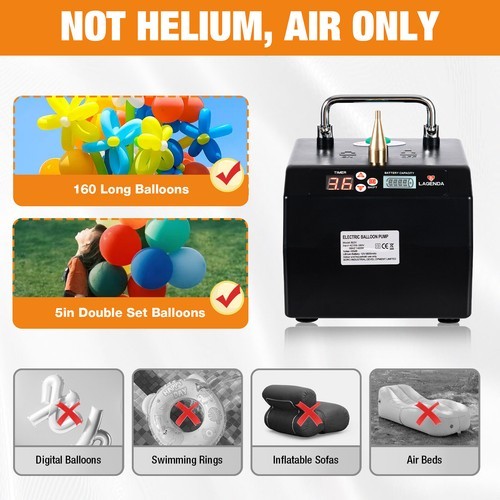B231 Lagenda Portable Electric Balloon Inflator Balloon Air Blower Balloon Pump