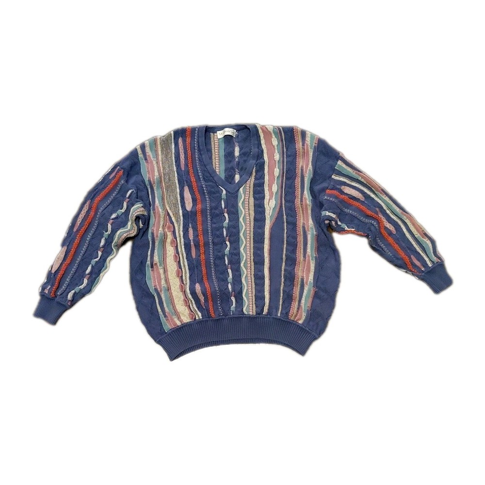 Vintage St. Croix Shop Men's Sweater Size Large Made In USA 90s Y2K Grandpa