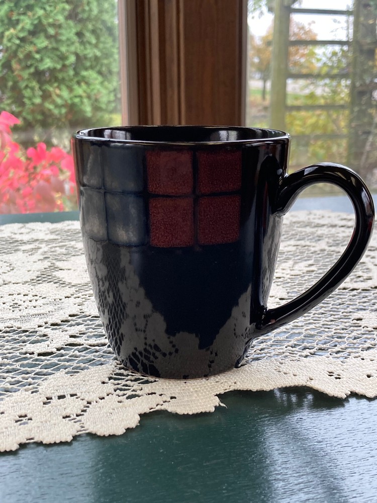 Vintage Pfaltzgraff Calico Pattern Ceramic Coffee Mug