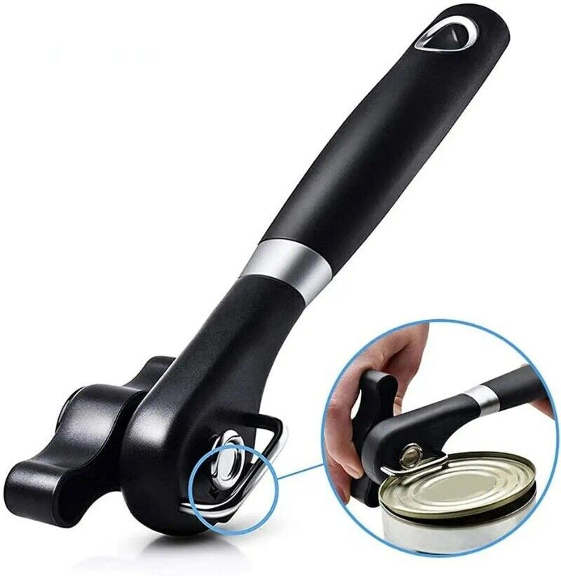 Stainless Steel Can Opener Handheld Safety Cutting Can Opener Kitchen Tool