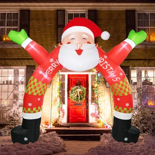 Inflatable Outdoor Christmas Decorations, 11 ft Lighted Inflatable Christmas