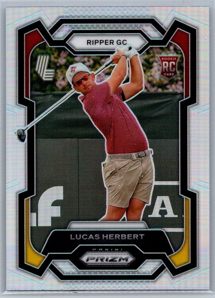 2024 Panini Prizm LIV Golf Lucas Herbert #24 True Silver Rookie Ripper SP