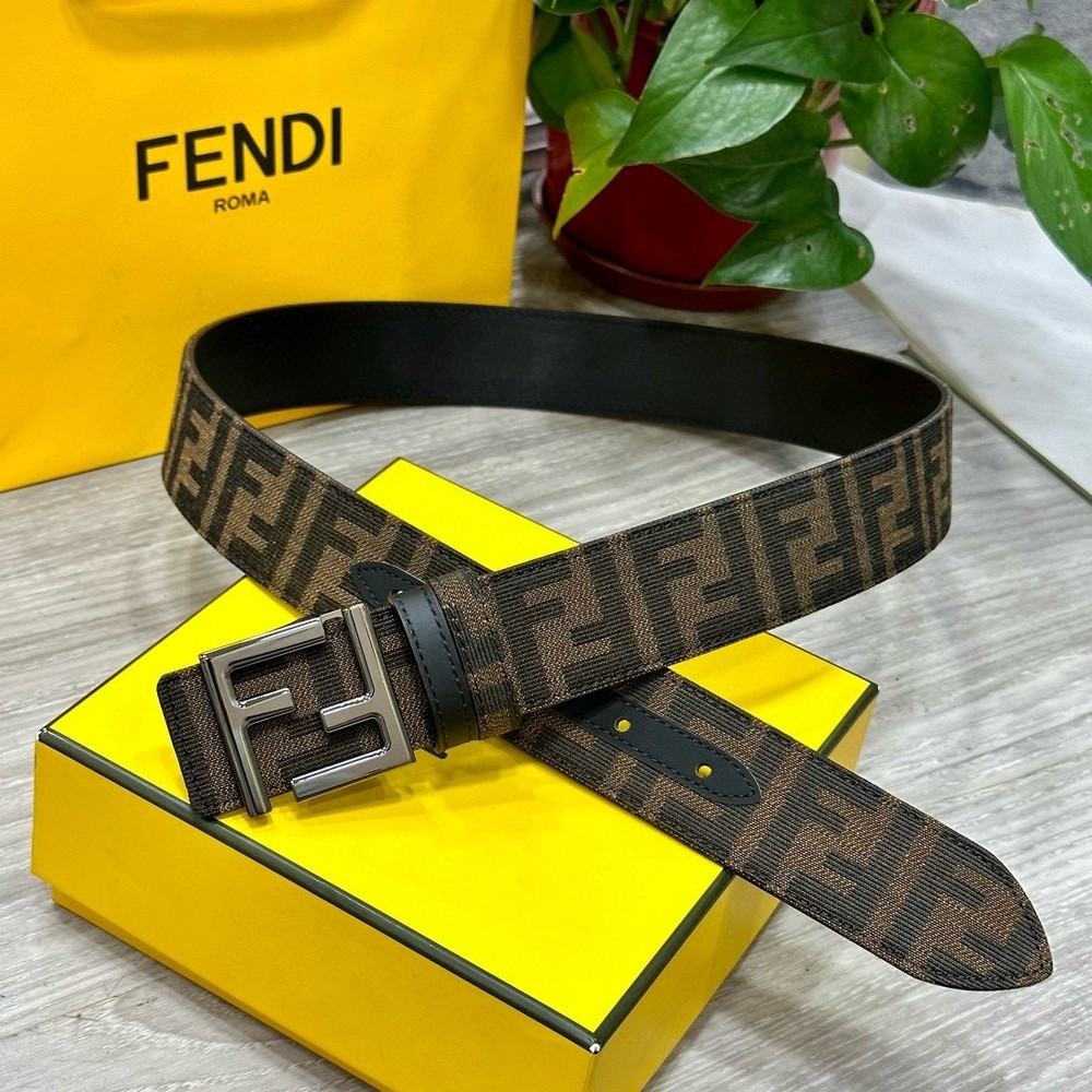 Fendi belt - Men's belt with FF pattern. Width: 3.8CM. Length: 110CM.