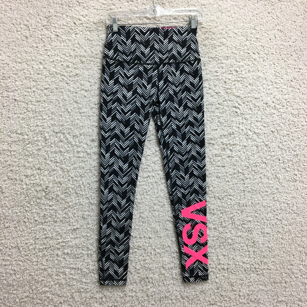 Victoria Secret VSX Sport Knockout Leggings Small Black Womens Tight Athletic Pants