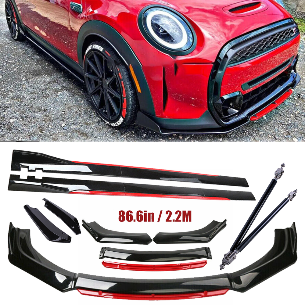 For Mini Cooper Countryman S Front Bumper Lip Spoiler Splitter Side Skirt Body
