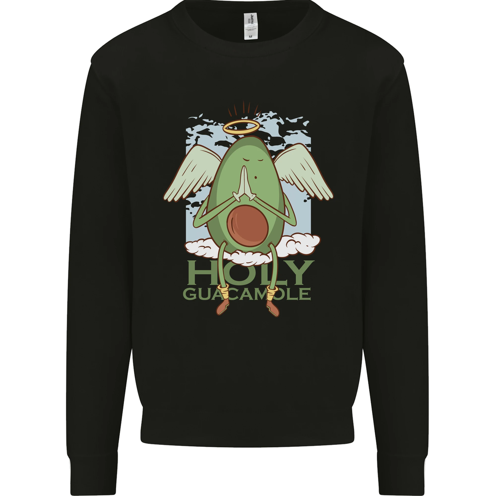 Holy Guacamole Funny Food Angel Mens Sweatshirt Jumper