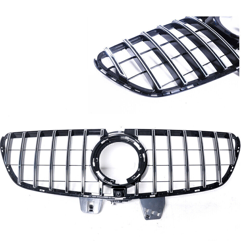 For 20-23 Benz V-Class V260 GT-R Style Car Front Bumper Grill Grille Silver 1PCS
