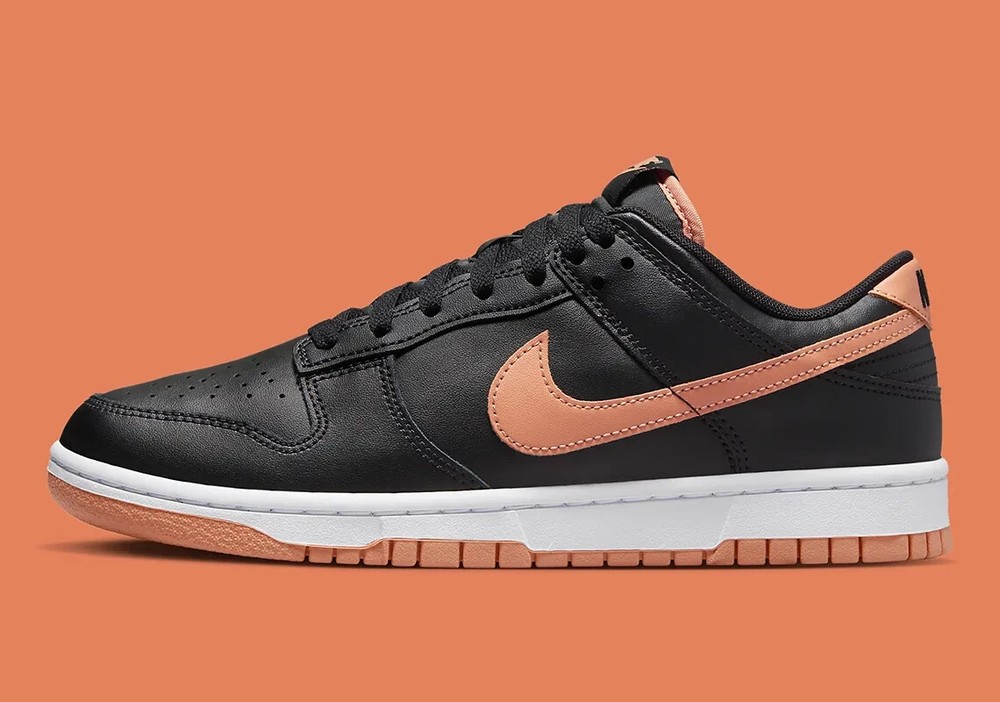 Nike Dunk Low Black Amber Brown