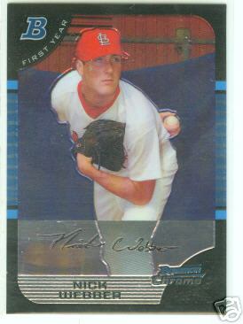 Nick Webber St Louis 05 Bowman Chrome Draft R/C