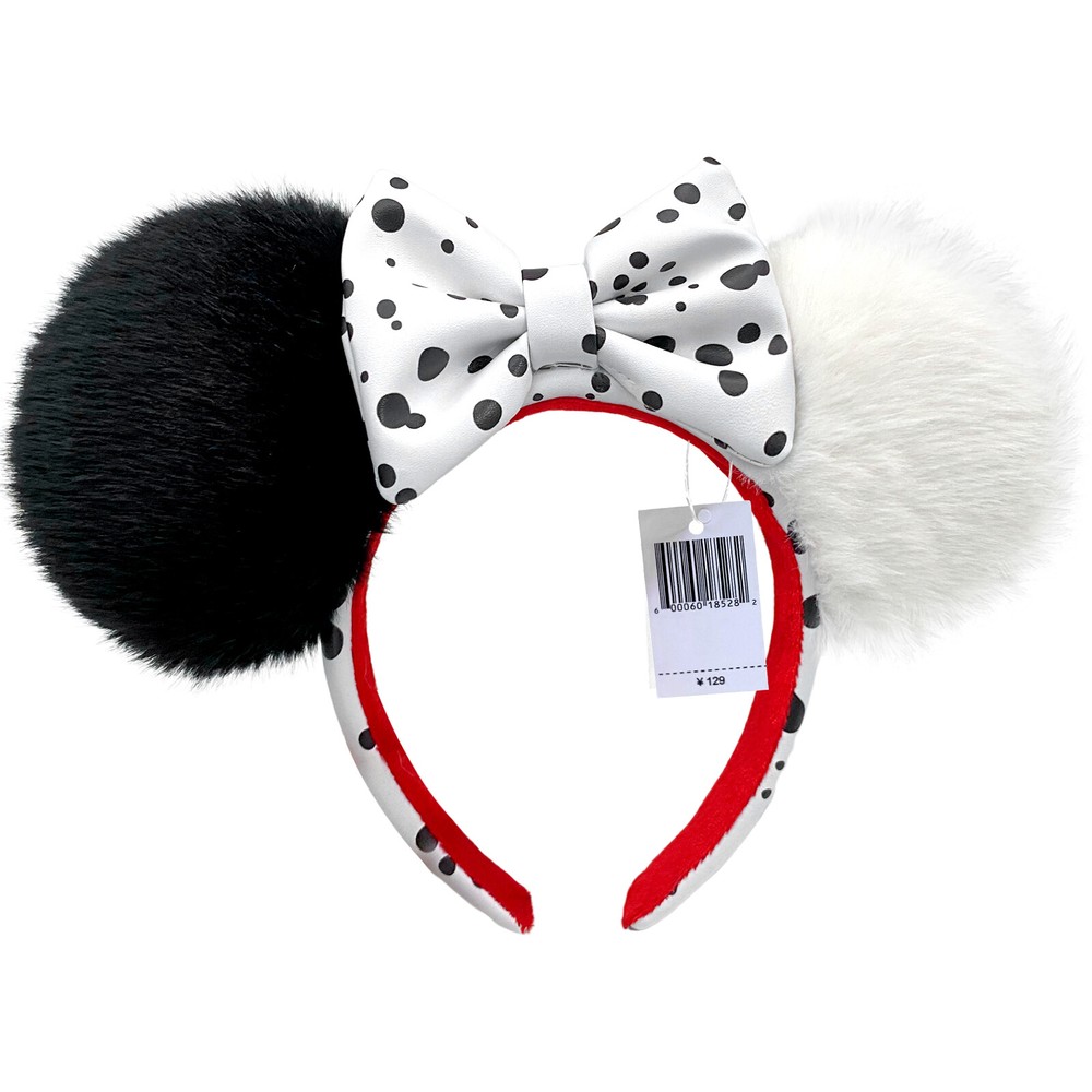 Disney Parks 101 Dalmatians Cruella De Vil Minnie Mouse Ears Headband US