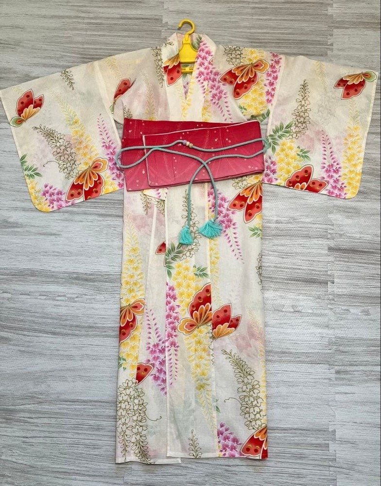 [Weekend limited price reduction! ] Ladies Yukata, obi, obijime set + dressing
